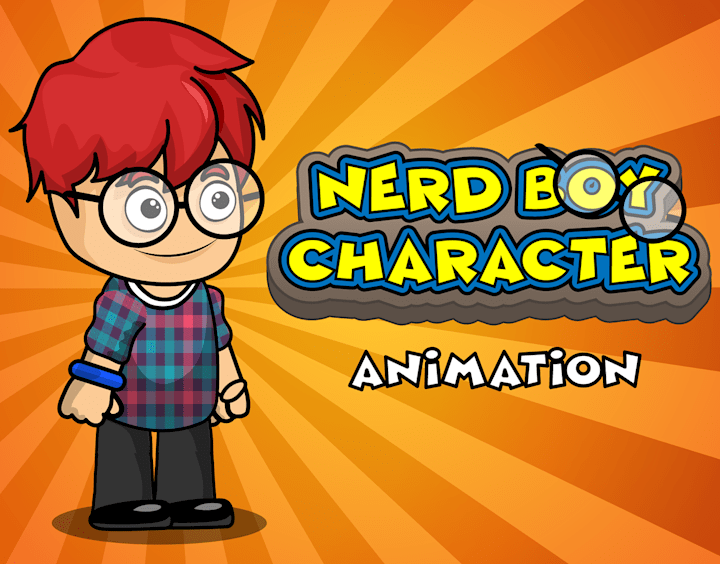 Cover image for Nerd Boy Game Character Animation 