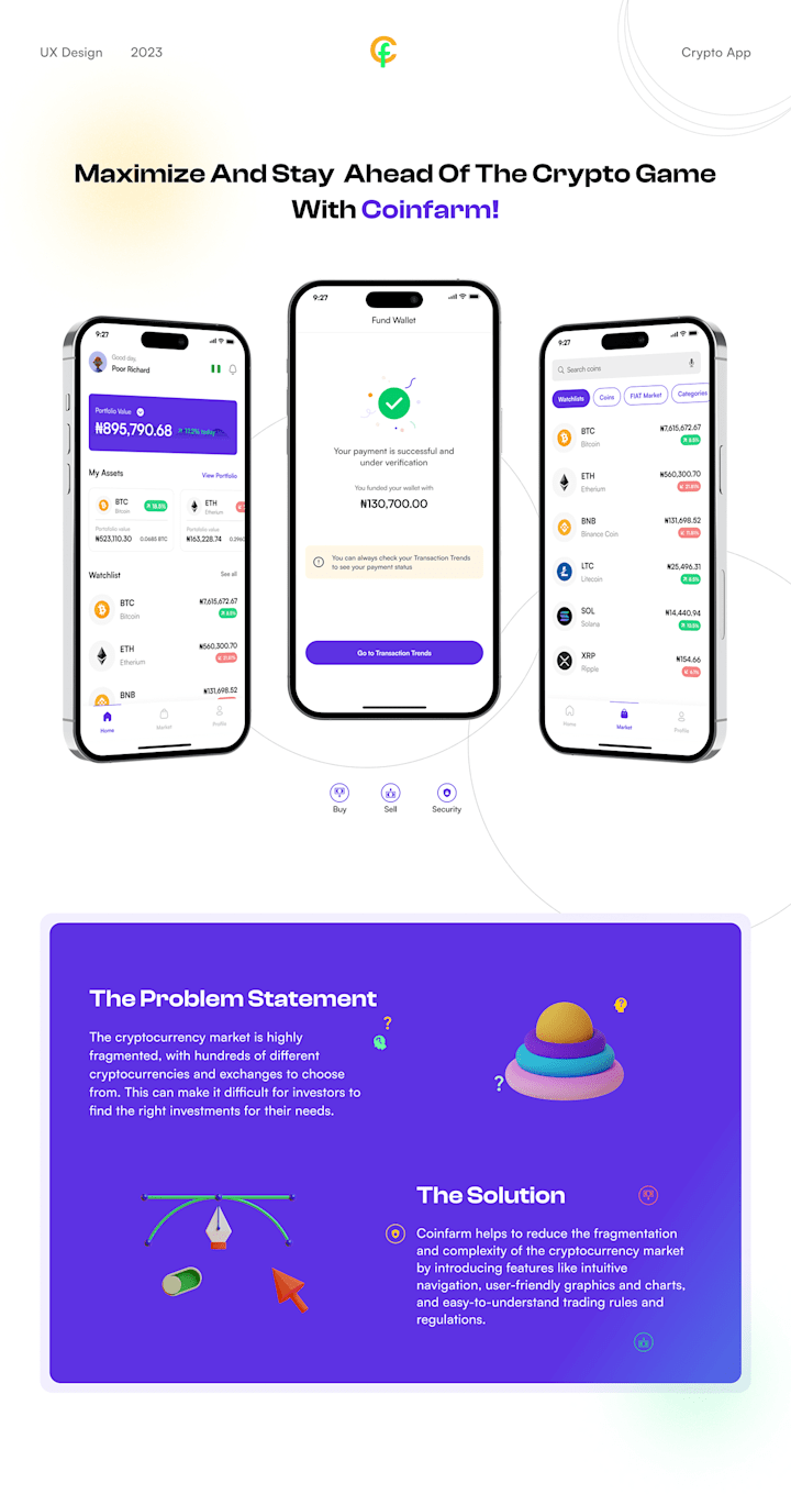 Cover image for Coinfarm App Design (UX Case study)