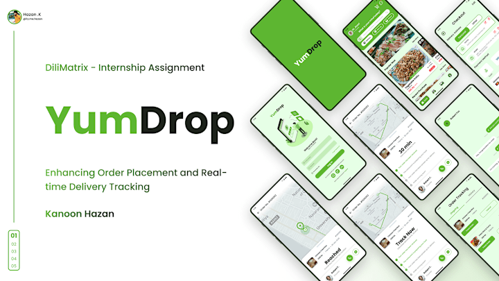 Cover image for YUMDROP - Ui/Ux Case Study on Behance