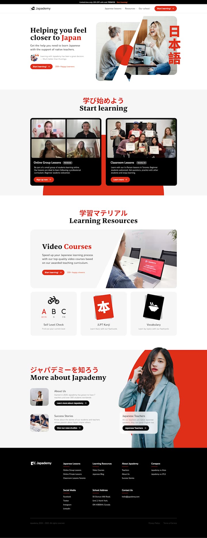 Cover image for Japademy - Marketing Landing Page