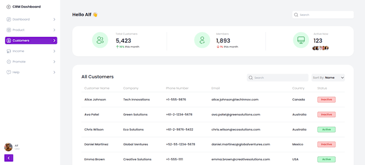 Cover image for CRM Dashboard Development