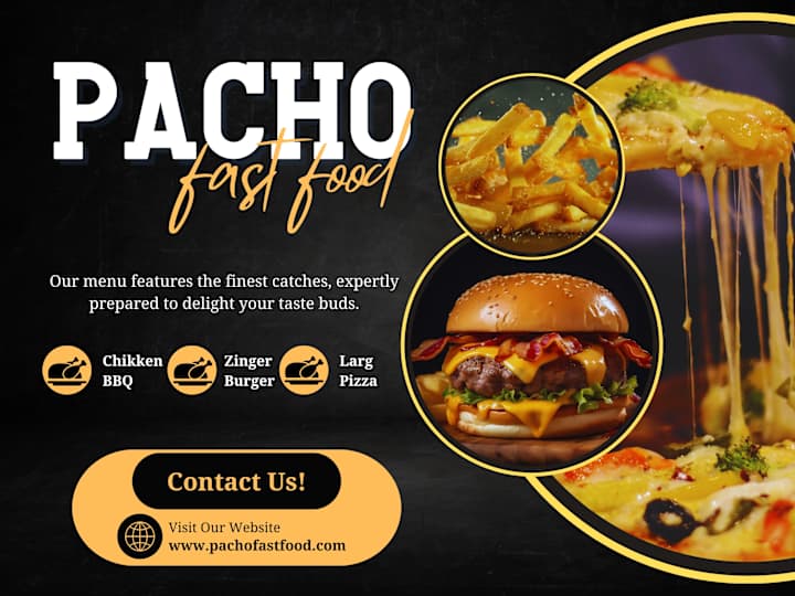 Cover image for Pacho Fast Food - Logo & Branding Design