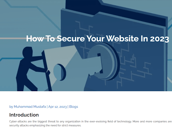 Cover image for How To Secure Your Website In 2023