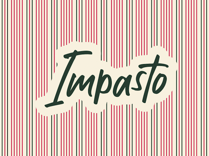 Cover image for Branding and menu design for Impasto