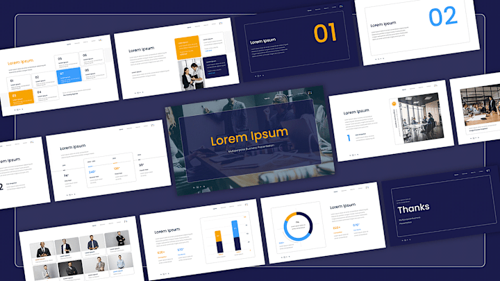 Cover image for Business PowerPoint Template : Behance