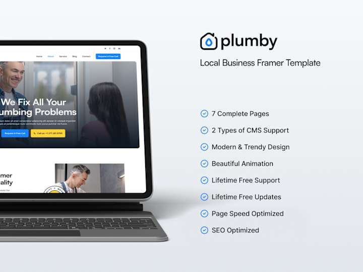 Cover image for Plumby - Local Business Framer Template