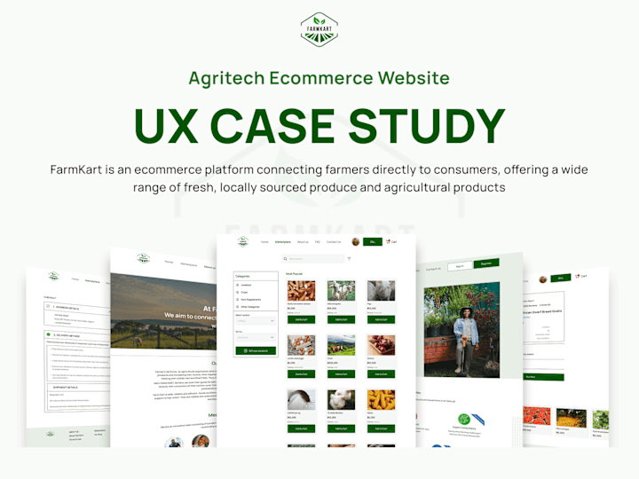 Cover image for FarmKart - Agritech E-commerce Website Case Study