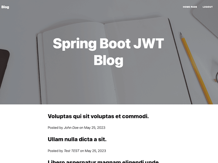 Cover image for Blog with Spring Security, Spring Boot, and Vue.j