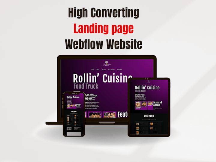 Cover image for Custom Website Landing Page Design With Animation 