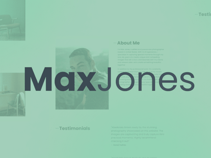 Cover image for MaxJones - Photography Portfolio