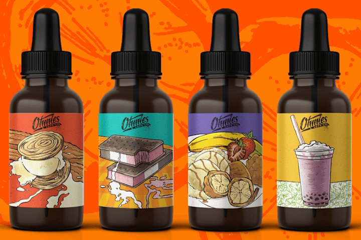 Cover image for Ohmies Vapes - Label Illustrations :: Behance