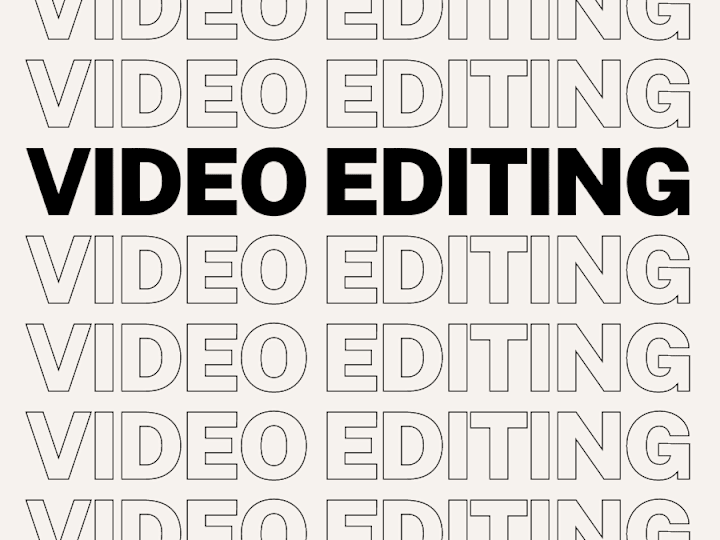 Cover image for Video editing