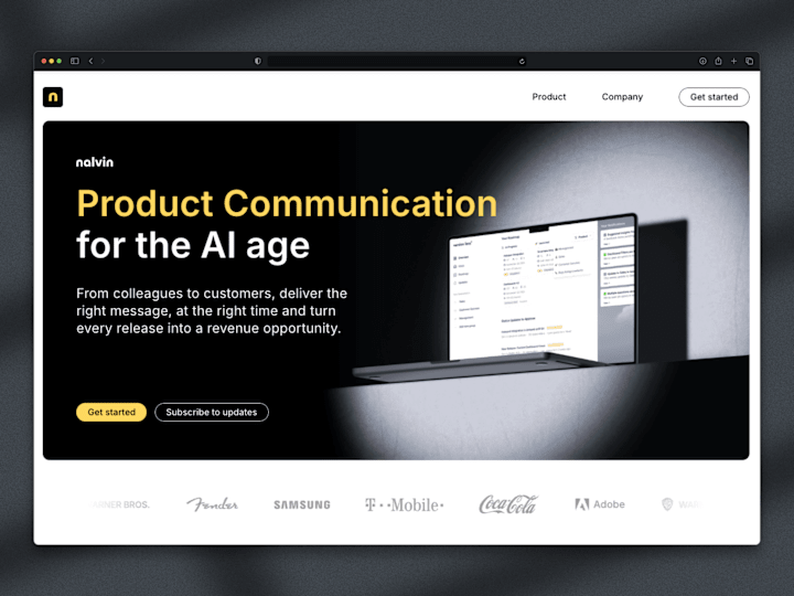 Cover image for Nalvin AI – A Modern & Interactive Website Built on Framer