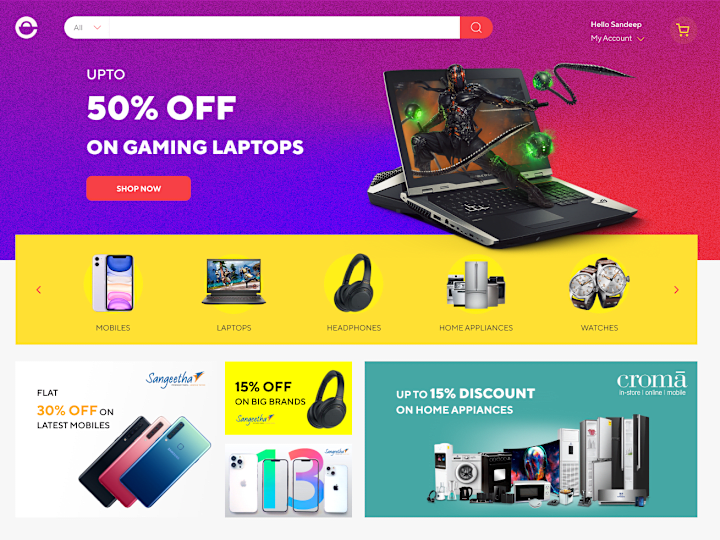 Cover image for Ecommerce Website Design