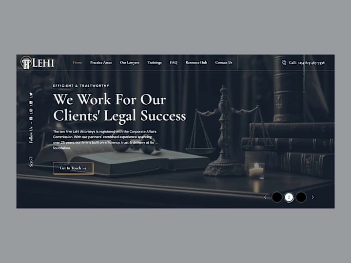 Cover image for Legal Firm Website