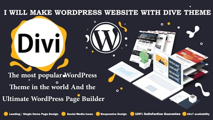 Cover image for I will be divi expert for wordpress divi website, divi theme 1 …