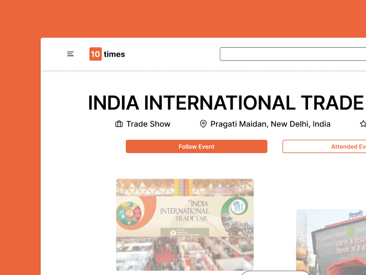 Cover image for Event Page Redesign - 10times 