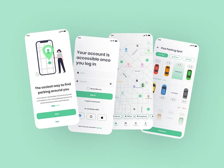 Cover image for Car Parking App UI Design