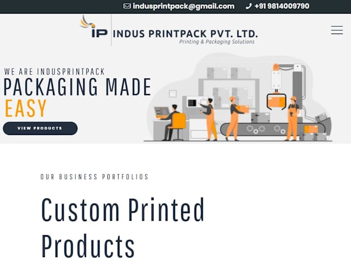 Cover image for Wordpress Website for Printing and Packaging Solution 