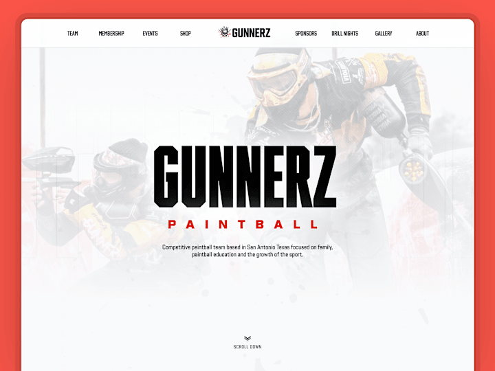 Cover image for Gunnerz Paintball - Team Website / Shopify Ecommerce Integration