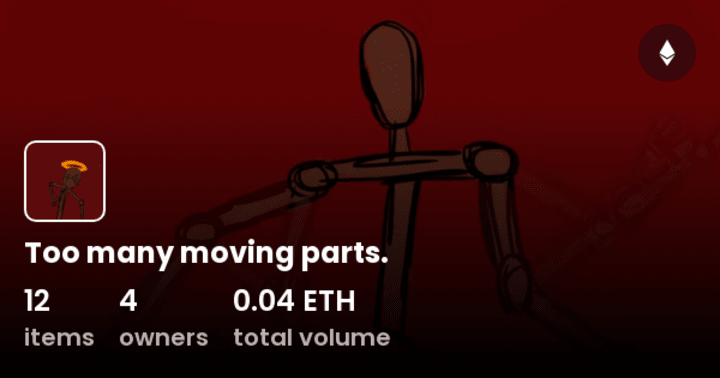 Cover image for Too many moving parts.