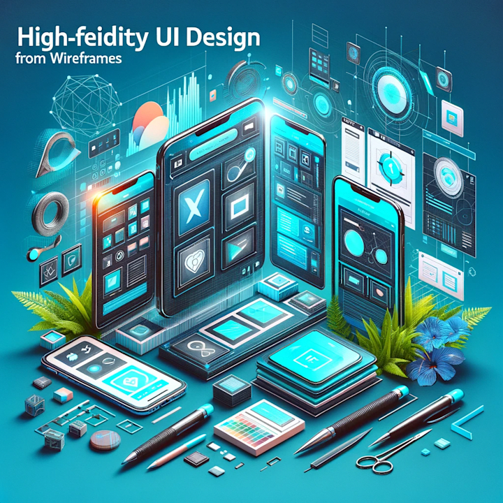 Cover image for High-Fidelity UI Design from existing Wireframes (No Prototype)