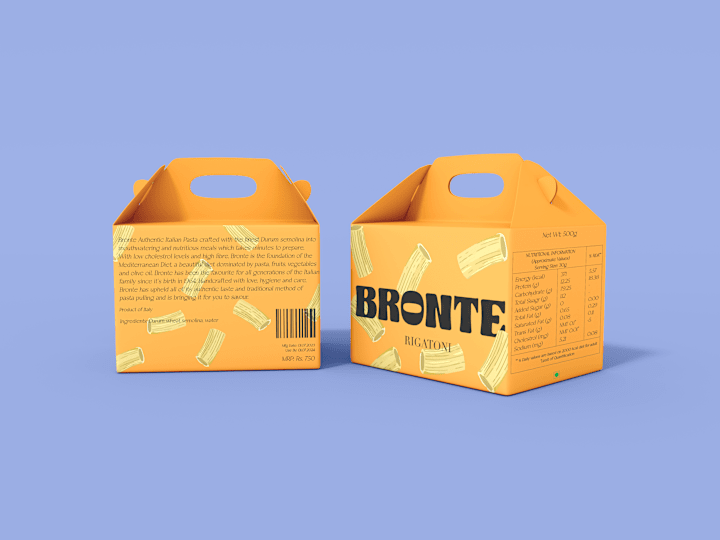 Cover image for Bronte Pasta Packaging on Behance