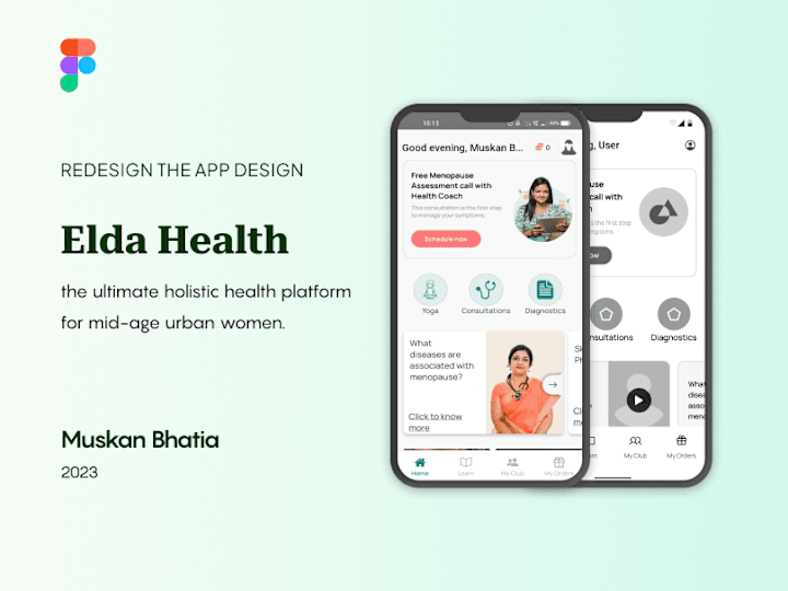 Cover image for Elda Health : Research & Redesign 