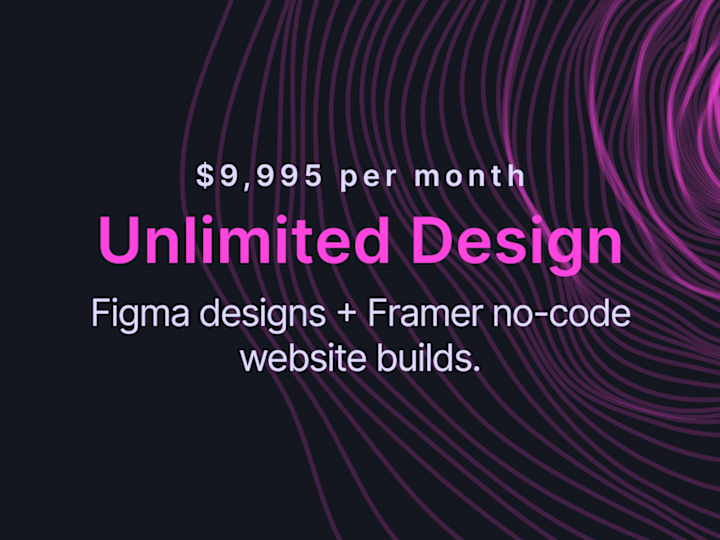 Cover image for Unlimited Design - Premium Plan (Figma + Framer no-code)