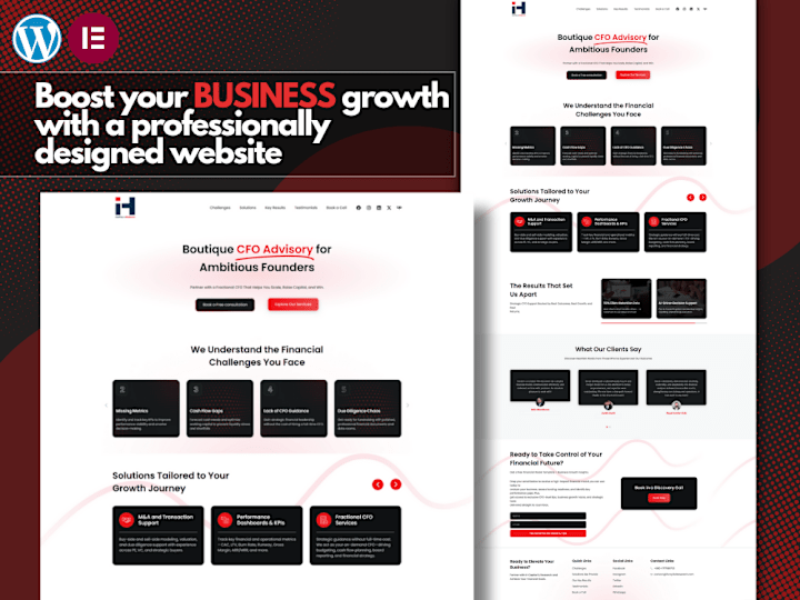 Cover image for Wordpress Elementor Protfolio Webiste Design