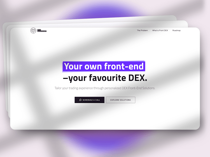 Cover image for Framer Website Design | Front DEX