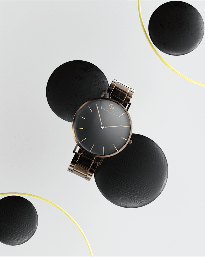 Cover image for MILLENNIA . 3D visualazition for a watch