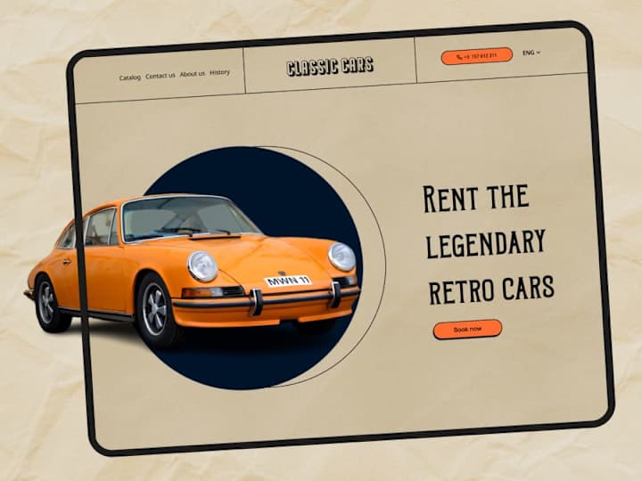 Cover image for Classic cars | website design