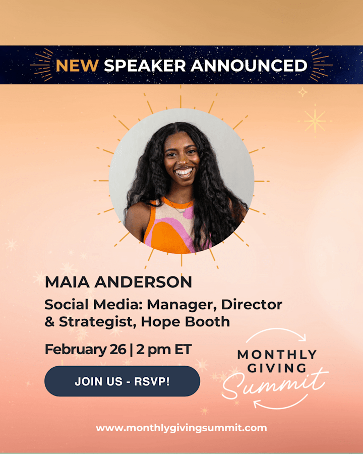 Cover image for Panel Speaker on Monthly Giving Virtual Conference
