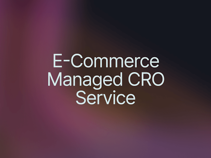 Cover image for eCommerce Marketing and CRO