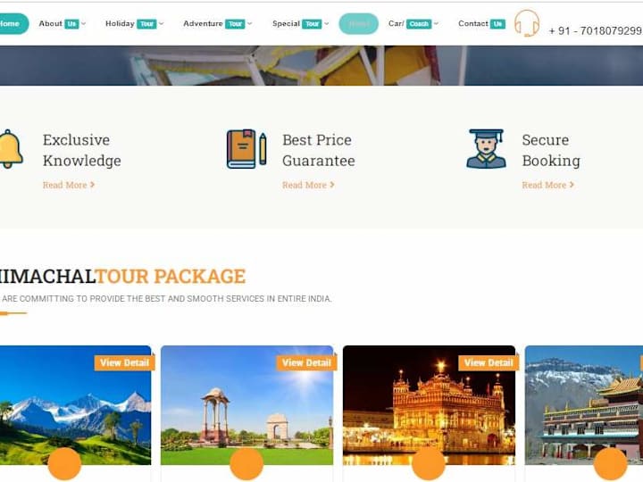 Cover image for Tour & Travel Website
