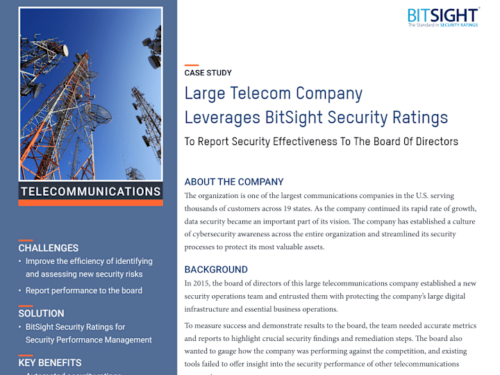 Cover image for Large Telecom Case Study