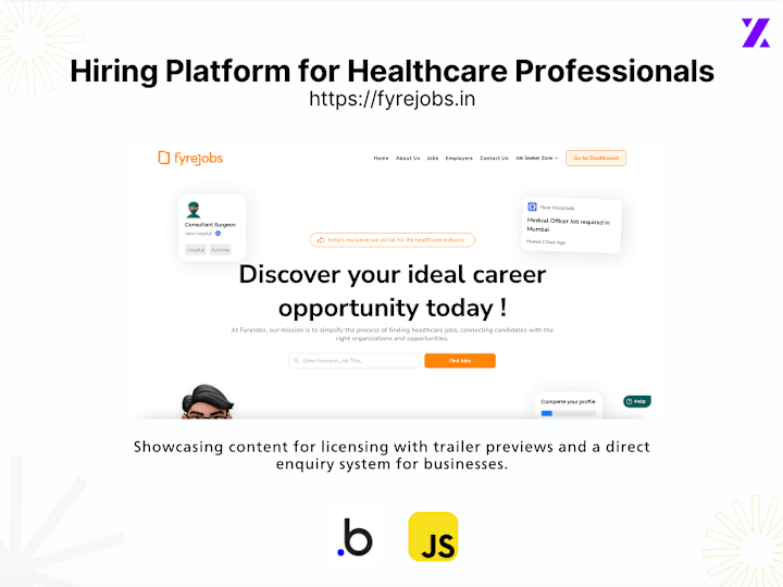 Cover image for Hiring Platform for Healthcare Professionals