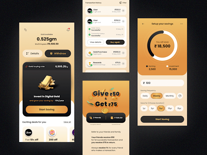 Cover image for Designing Trust: Digital Gold Investment App
