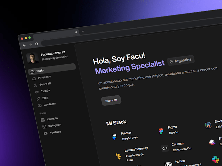 Cover image for Desarrollo de sitios web profesionales en Framer