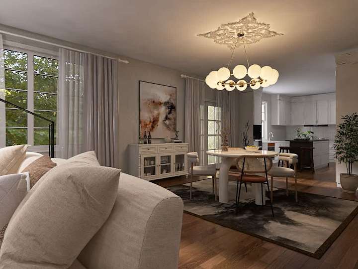 Cover image for Transitional Style Breakfast Area Redesign