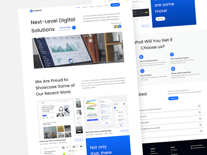 Cover image for Design Concept Landing Page SaaS Website