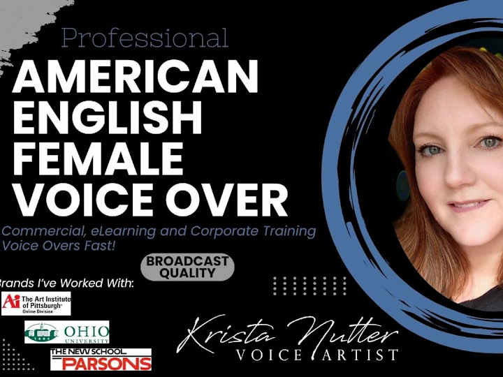 Cover image for Professional Female American Commercial Voice Overs & Narration