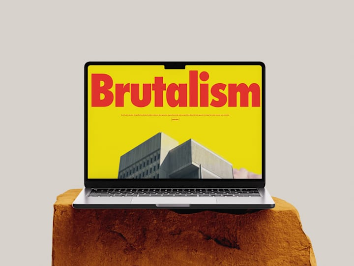 Cover image for Brutalism – A fictional page exploring the Brutalist movement.