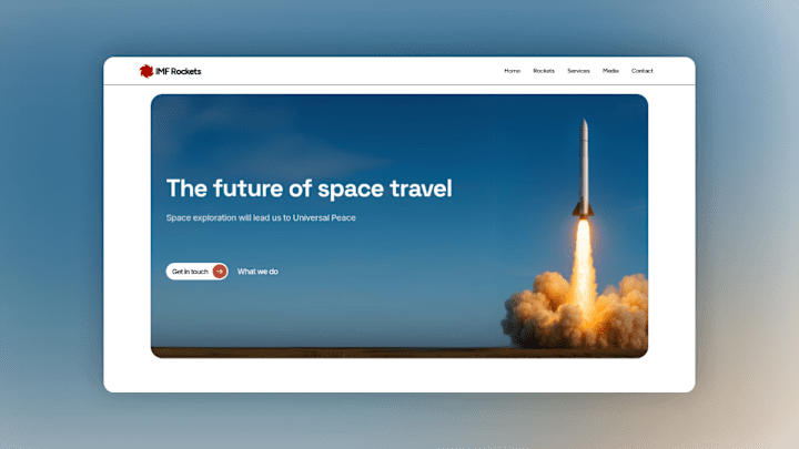 Cover image for IMF Rockets framer website design