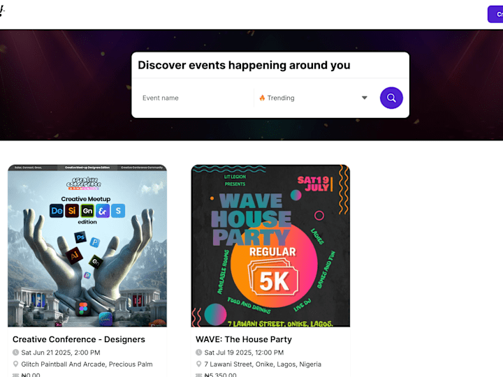 Cover image for Legggo ticketing website