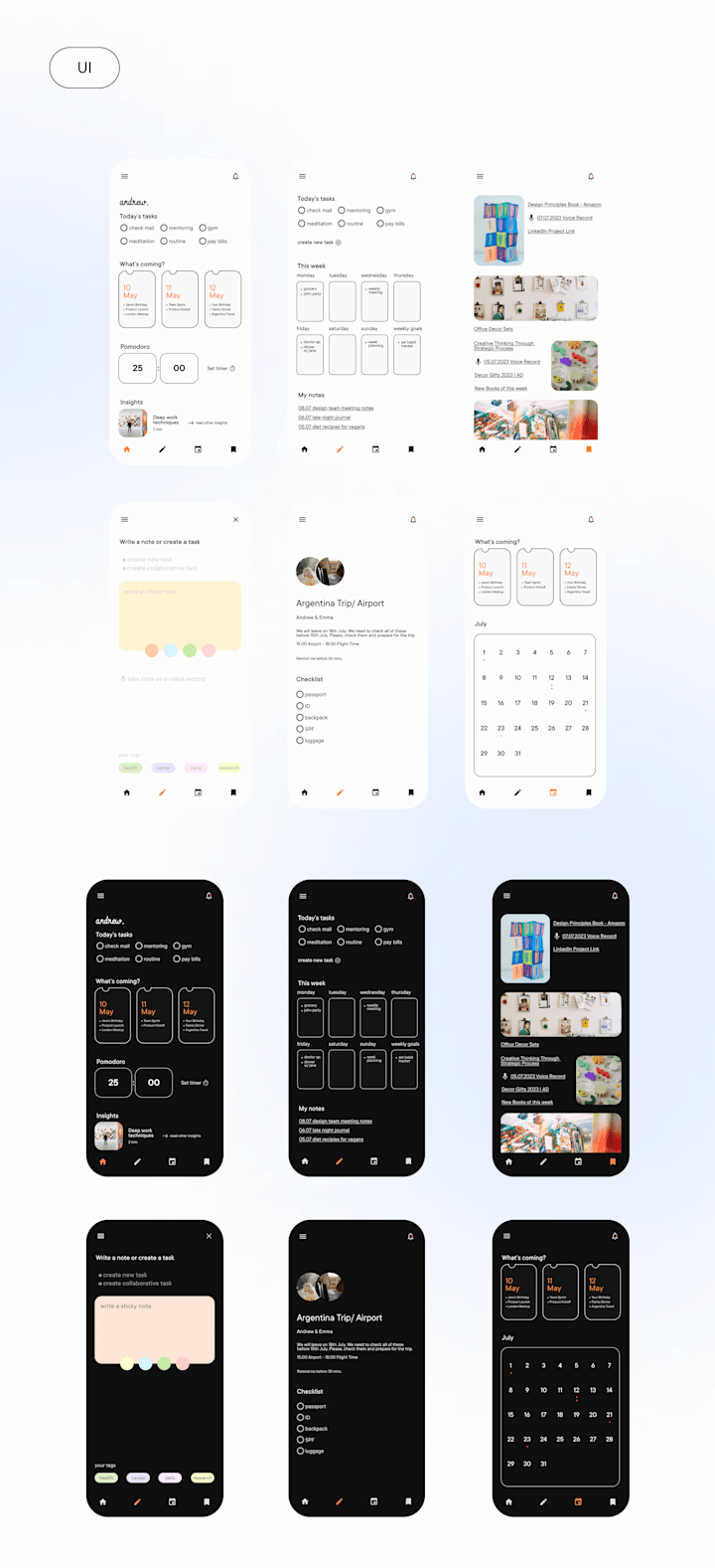 Cover image for 📱Mindful Work Productivity App Design I UI / UX 