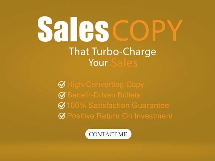 Cover image for Sales Page | CopyWriting | Sales Copy