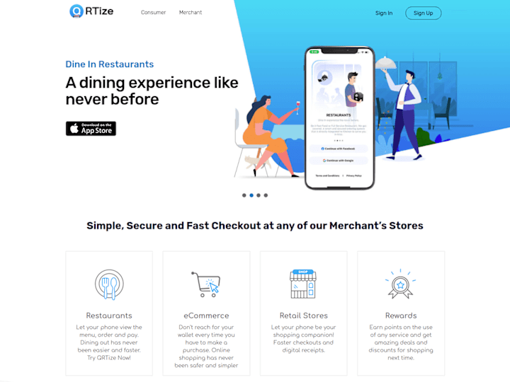 Cover image for QRTize – Redefining the Checkout Process