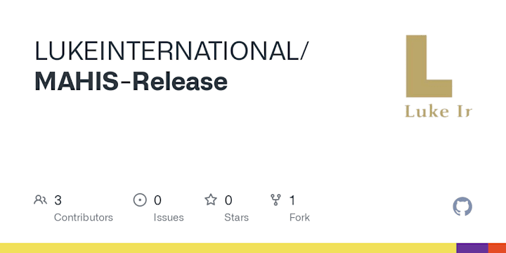 Cover image for GitHub - LUKEINTERNATIONAL/MAHIS-Release